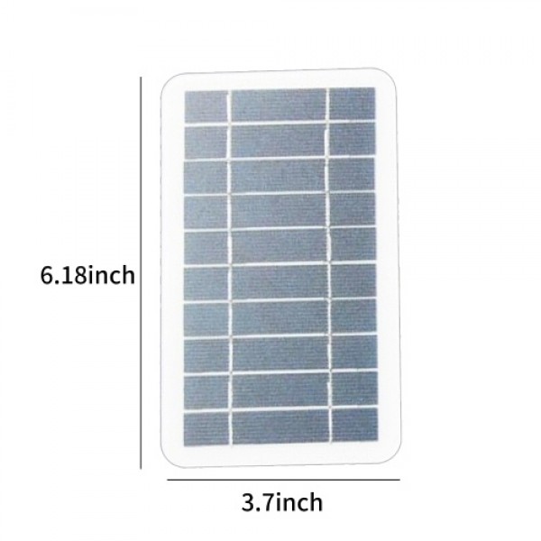 2W 5V Small Solar Panel with USB DIY Monocrystalli...