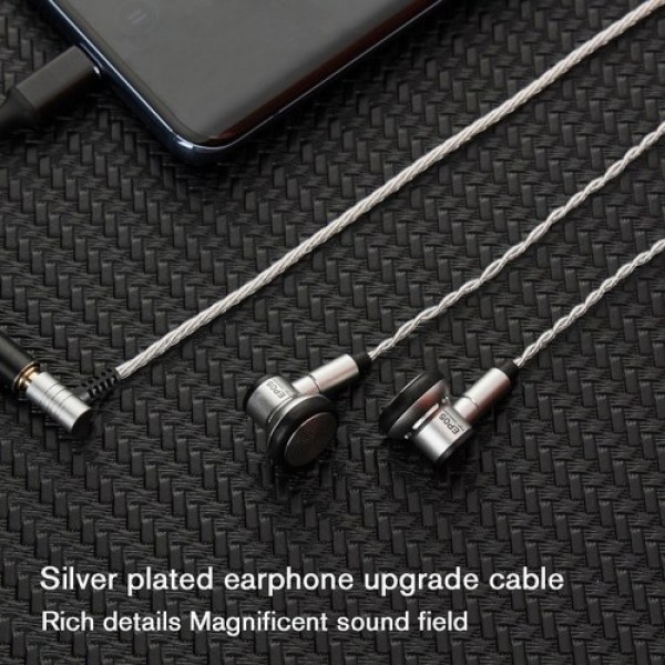 EP05 Earphone 16mm Driver High Resolution 5N High Purity OFC Headset Flat Head Earbuds MMCX Replaceable Cable