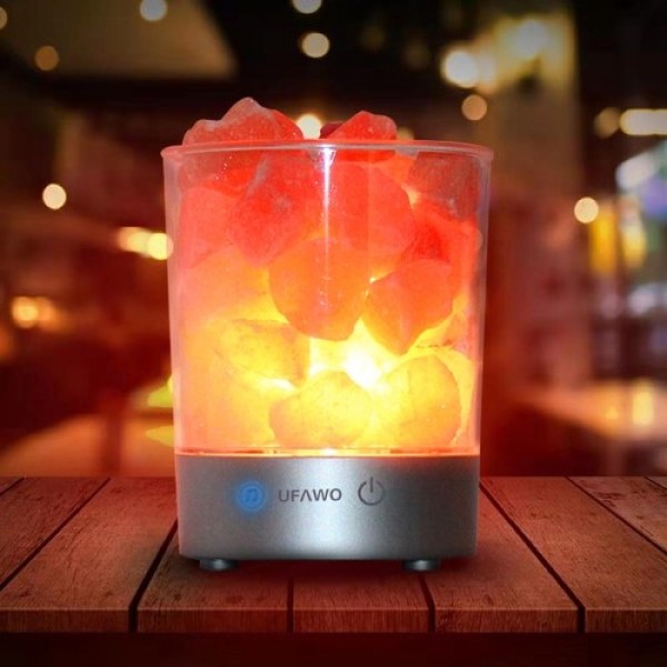 UFAWO U1 Wireless BT Speaker+Crystal Salt Rock Lam...