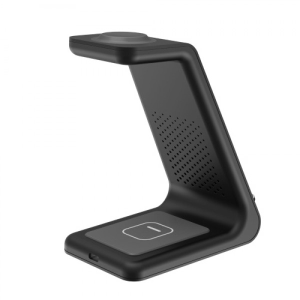 3 in 1 Fast Charging Station Wireless Charger Stand Wireless Quick Charge Dock for Phone Holder (Max 10W) Compatible with Mobile