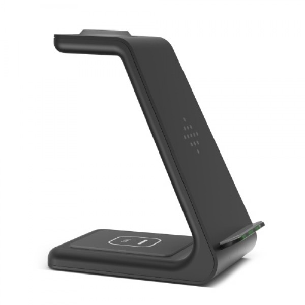 3 in 1 Fast Charging Station Wireless Charger Stand Wireless Quick Charge Dock for Phone Holder (Max 10W) Compatible with Mobile