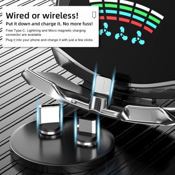 N1 Wireless Car Charger Auto-Clamping Air Vent Pho...