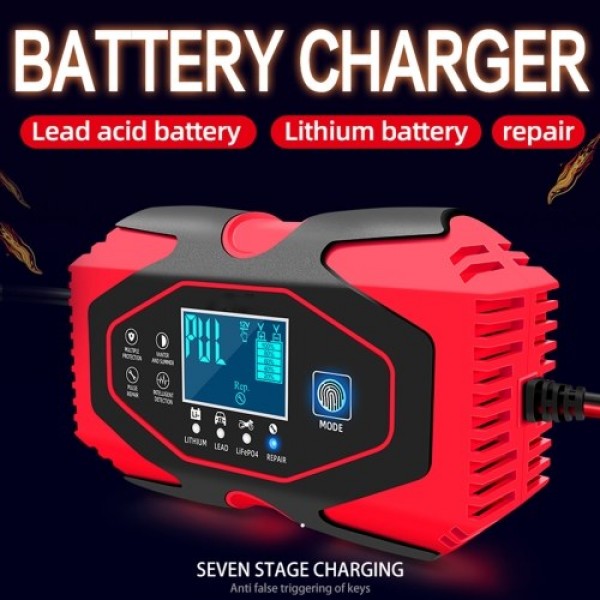 Full Power Auto Stop Car Battery Charger 12V/24V 2...