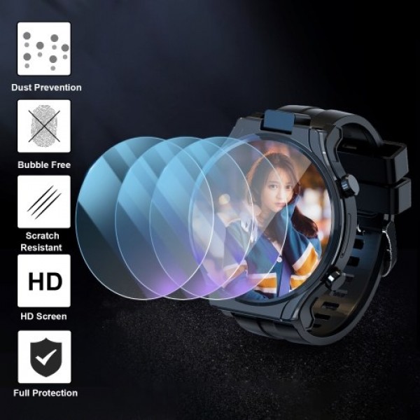 55.7mm Smart Watch Tempered Glass Screen Protector Clear Screen Protective Film Anti-Scratch/Anti-Bubble Wristwatch Cover Replac