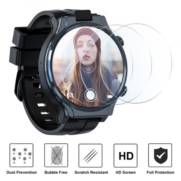 55.7mm Smart Watch Tempered Glass Screen Protector Clear Screen Protective Film Anti-Scratch/Anti-Bubble Wristwatch Cover Replac