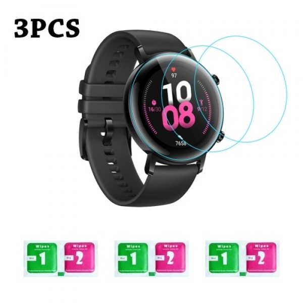 3Pcs Tempered Glass Smartwatch Screen Protector Ul...