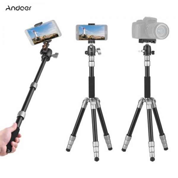 Andoer Q066 Compact Portable Tripod Lightweight Tr...