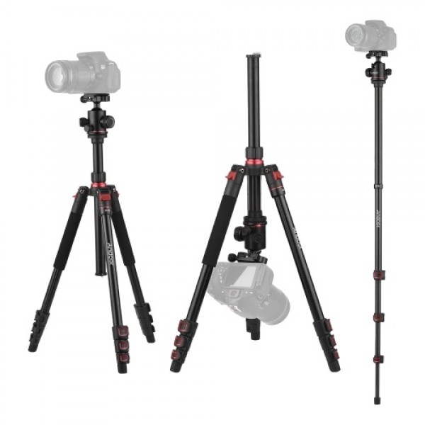 Andoer Aluminum Alloy Tripod Detachable Reversible...