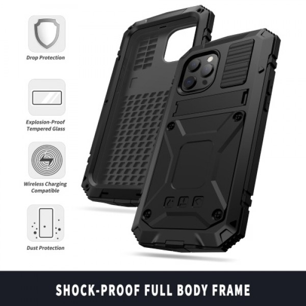 Heavy Duty Phone Cover Metal Case Shockproof Anti-...